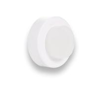 EVI Herrajes Wall Mounted Door Stop (White Lacquer - White Rubber)