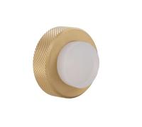 EVI Herrajes | Wall-Mounted Doorstop - Diamond Knurled | Ø1.38"x0.71" |