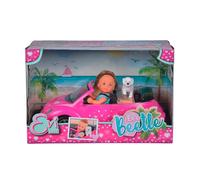 Evi Love Mini Dolls | Beetle Cabriolet | 12cm Doll | Pet Dog | Simba Dickie