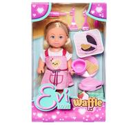 Evi Love Waffle Maker Play Set Fashion Doll 9 Piece Kitchen