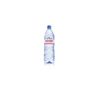 Evian 1.5 Litre Natural Spring Water Bottles (Pack of 8)