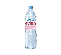 Evian Natural Spring Water 1.5 L Pack of 8