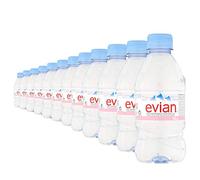 Evian Eau Natural Mineral Water Bottle, 12 X 330 ml
