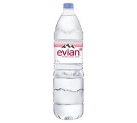 Evian Mineral water 6 PET bottles x 1.5 litres.