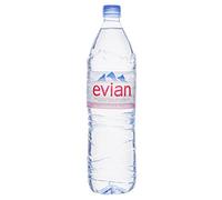 Evian Natural Mineral Water Bottle, 3 X 1500 ml