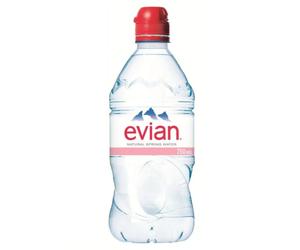 Evian Natural Spring Plastic Sports Cap Water Multipack, 12 x 750 ml
