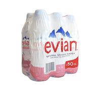 Evian Natural Still Mineral Water (500ml) - Pack of 6