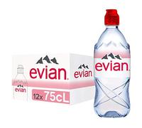 Evian PET Natural Water, 750 ml, 12 Pieces