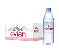 Evian Prestige Mineral Water 24 Bottles 500 ml (Pack of 2, Total 48 Bottles)