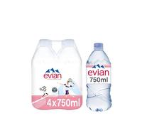 Evian Mineral Water, 4 x 750ml