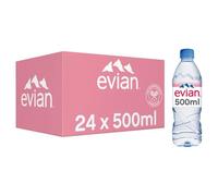 Evian Still Natural Mineral Water (Pack Of 24 x 500ml)