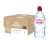 Evian Still Sports Action Natural Mineral Water 750ml (Pack of 12)