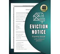 Eviction Notice Form book: A Simple Legal Form to Request Rent Payment or Vacate a Rental Property
