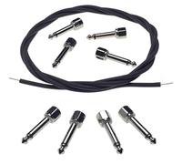 Evidence Audio Monorail SIS DIY Kits, Cables, Plugs (5 Feet Graphite Cable + 8 Angled Plugs)