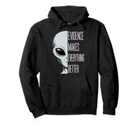 Evidence Makes Everything Better Funny UFO Pun Pullover Hoodie