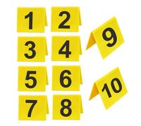 Evidence Marker for NO.1-10 10PCS Crime Scene Markers Double-Sided Acrylic Clue Party Decor Reusable Fade-Resistant Detective Decorations for Halloween Prop, Crime Scene Investigation Kit
