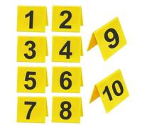 Evidence Marker for NO.1-10 10PCS Crime Scene Markers Double-Sided Acrylic Clue Party Decor Reusable Fade-Resistant Detective Decorations for Halloween Prop, Evidence Marker, Scrime Scene Decoration