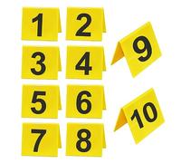 Evidence Marker NO.1-10 10PCS Crime Scene Double Sided Acrylic Clue Party Detective Decor Halloween Prop