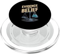 Evidence Over Belief Scales and Beaker Design PopSockets PopGrip for MagSafe
