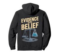 Evidence Over Belief Scales and Beaker Design Pullover Hoodie