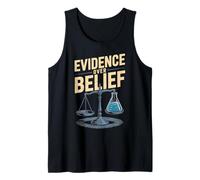 Evidence Over Belief Scales and Beaker Design Tank Top