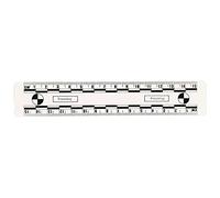 Evidence PVC Scales 15CM, Evidential Photography Rulers, Crime Scene Forensic Supply, White/Black/Fluorescent Orange, 10pcs/Pack (White 15cm)