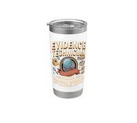 Evidence Technician Forensic Scientist Crime Lab Stainless Steel Insulated Tumbler