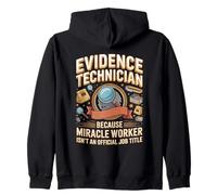 Evidence Technician Forensic Scientist Crime Lab Zip Hoodie