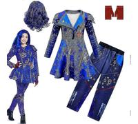 Evie Cosplay Costume Set Including Dress, Pants & Wig - Ideal for Descendants 3 Halloween Carnival Party 2 piece set 140
