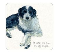 Evie The Romanian Rescue Listen & Love Little Dog Laughed Coaster Gift ACCTR12