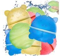 EvieBee Reusable Water Balloons for Kids, Outdoor Water Toys for Summer Games, Water Bombs for Swimming Pool Party, Silicon Water Ball Beach Toys for Water Fight, self Sealing Water Baloons