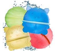 EvieBee Reusable Water Balloons for Kids, Outdoor Water Toys for Summer Games, Water Bombs for Swimming Pool Party, Silicon Water Ball Beach Toys for Water Fight, self Sealing Water Baloons