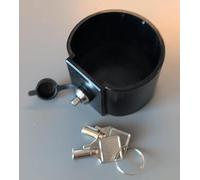 EVify Type 2 Anti-Theft Protection for Electric Car Charging Cable - Lockable Safety Cap Against Unauthorised Charging - Mobile Usage Protection with Fastening for Wallbox & On the Go - Includes Lock