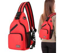 EviKoo Sling Backpack | Multi-pocket Chest Bags - Shoulder Daypack Bags - Chest Crossbody Backpack for Hiking - Crossbody Sling Men Shoulder Bag Women Sling Chest Bag Travel Hiking Backpack