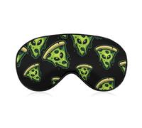 Evil Aliens Pizza Blackout Sleep Mask for Side Sleeper Soft Covers for Travel Essentials Nap