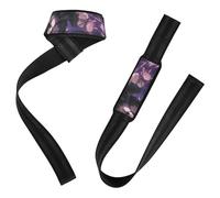 Evil Anime Girl Cute Fitness Lifting Straps Neoprene Padded Pair of Gym Straps for Weightlifting, Bodybuilding, Powerlifting & Deadlift