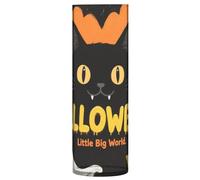 Evil Black Cat on Halloween Plastic Vase for Flowers Vases For Tables Unbreakable for Indoor Bedroom Dining Room Decor