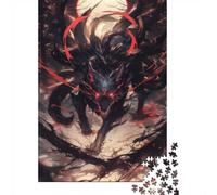 Evil Black Kitsune Fox 1000 Piece Jigsaw Puzzle, 52x38cm/1000pcs, for Adults, Fresh Winter Hobby, Screen-Free Leisure And A Calmer Routine