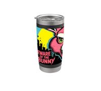 Evil Bunny Monster Horror Design | Angry Rabbit Comic Stainless Steel Insulated Tumbler