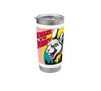 Evil Bunny Monster Horror Design | Angry Rabbit Comic Stainless Steel Insulated Tumbler