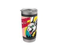 Evil Bunny Monster Horror Design | Angry Rabbit Comic Stainless Steel Insulated Tumbler