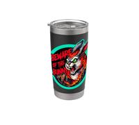 Evil Bunny Monster Horror Design | Angry Rabbit Comic Stainless Steel Insulated Tumbler
