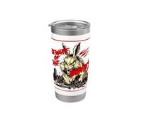Evil Bunny Monster Horror Design | Angry Rabbit Comic Stainless Steel Insulated Tumbler