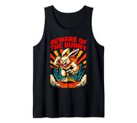 Evil Bunny Monster Horror Design | Angry Rabbit Comic Tank Top
