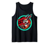 Evil Bunny Monster Horror Design | Angry Rabbit Comic Tank Top