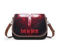 Evil by Birth Crossbody Bag Womens Handbag PU Message Bags Shoulder Purse with Adjustable Strap