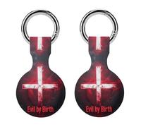 Evil by Birth Silicone Case for Airtag Holder Keyring with Item Tag Finders Accessories