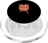 evil Cat Face Oni Kawaii Demon Kitty Horned Anime PopSockets PopGrip for MagSafe