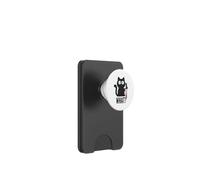 Evil Cat with What? Sarcastic Humor for Office Desk PopSockets PopWallet for MagSafe