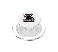 Evil Cat with What? Sarcastic Humor for Pet Lovers PopSockets PopGrip for MagSafe